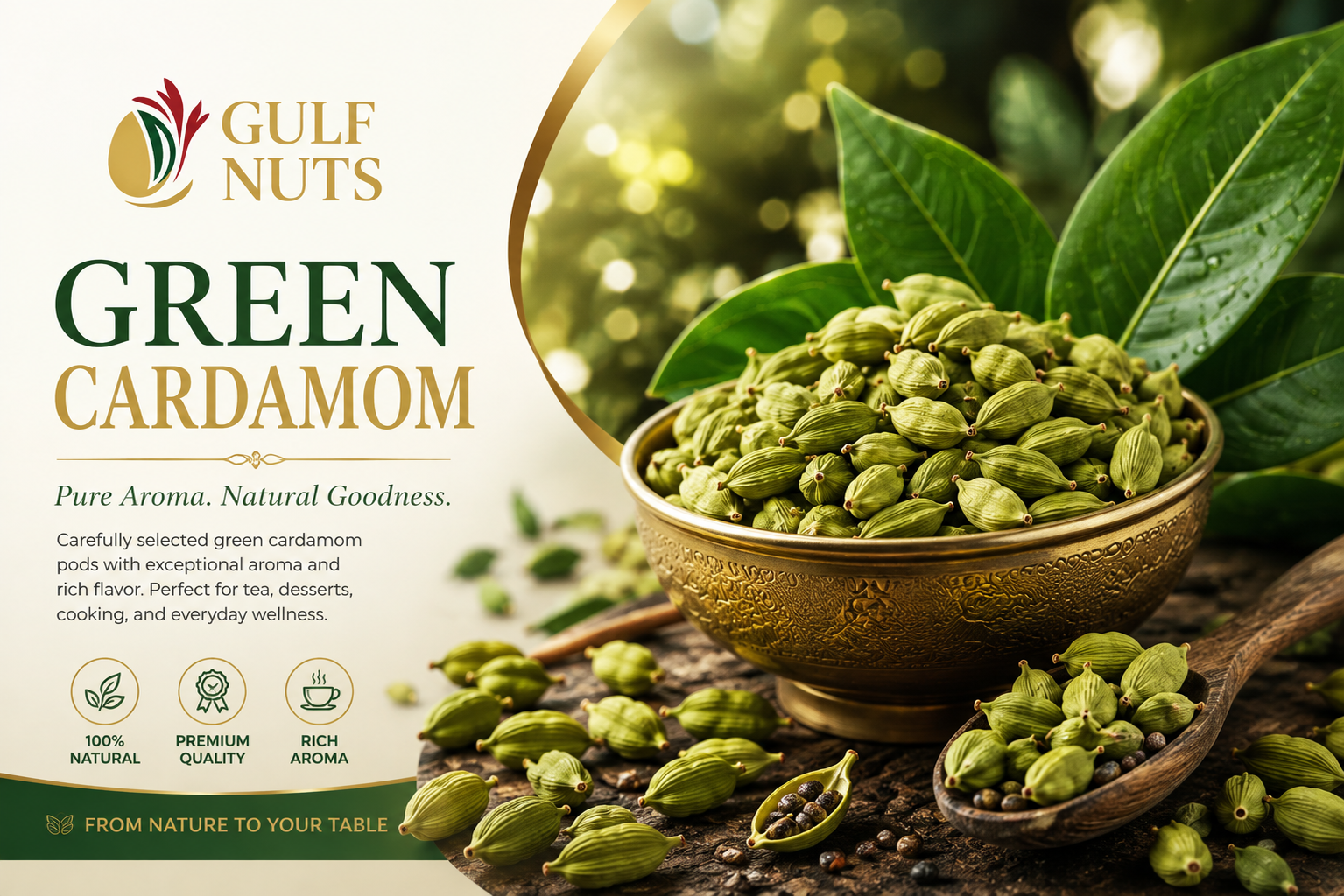 Premium Green Cardamom Pods – Fresh Natural Cardamom | Gulf Nuts