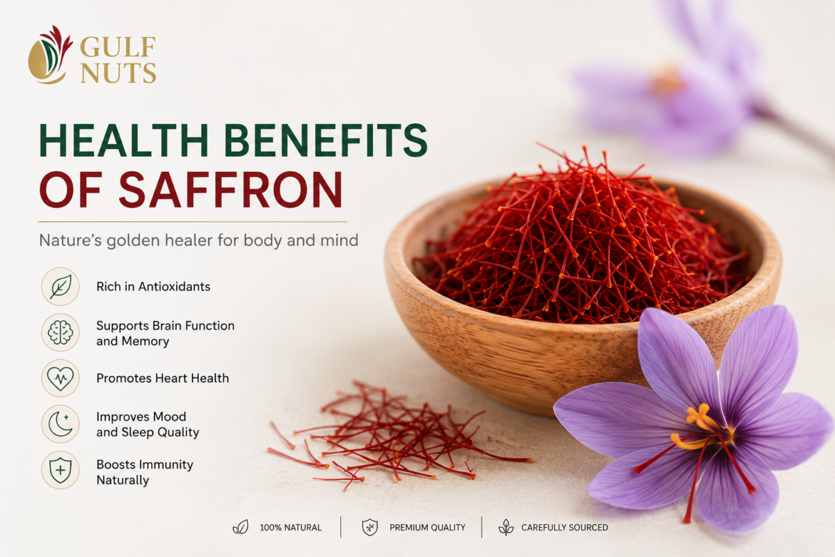 Health Benefits of Saffron – Premium Iranian Saffron by Gulf Nuts