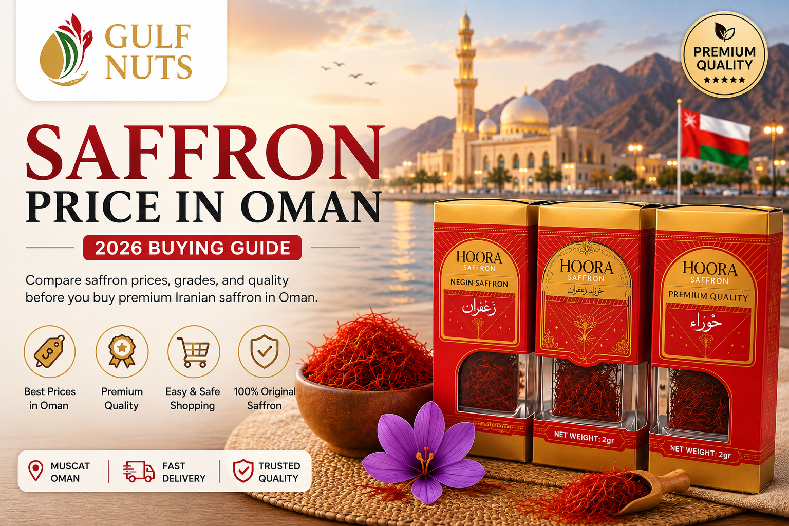 Buy Saffron in Oman - Premium Persian Saffron | Gulf Nuts