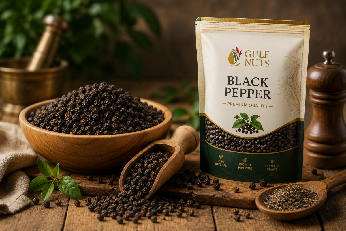 Black pepper benefits – premium Gulf Nuts black pepper