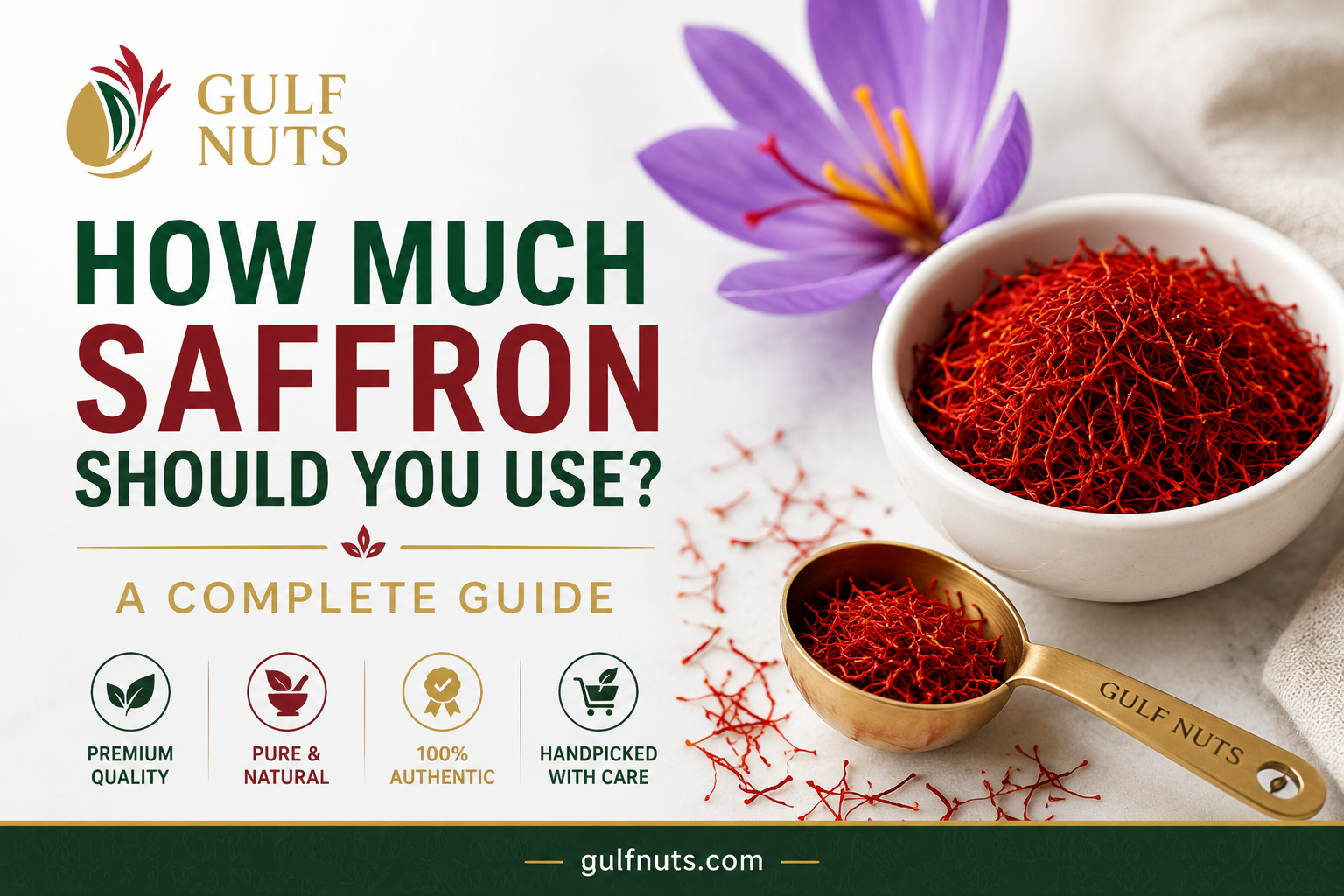 How much saffron should you use - Gulf Nuts